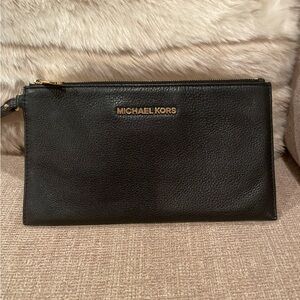 Michael Kors Black Leather clutch wallet